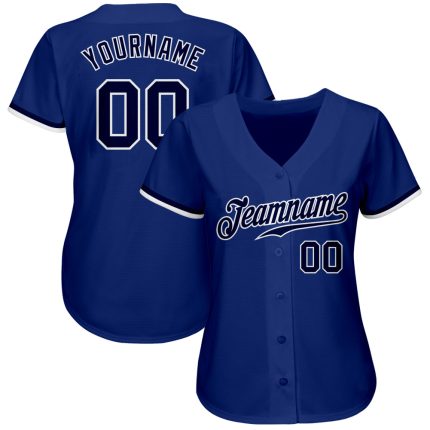 Royal Navy-White Custom Authentic Baseball Jersey for Personalized Sportswear Custom Royal Navy-White Authentic Baseball