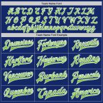 Neon Green Varsity Letterman Jacket Custom Full-Snap Bomber in White Custom Royal Neon Green-White Bomber Full-Snap Varsity
