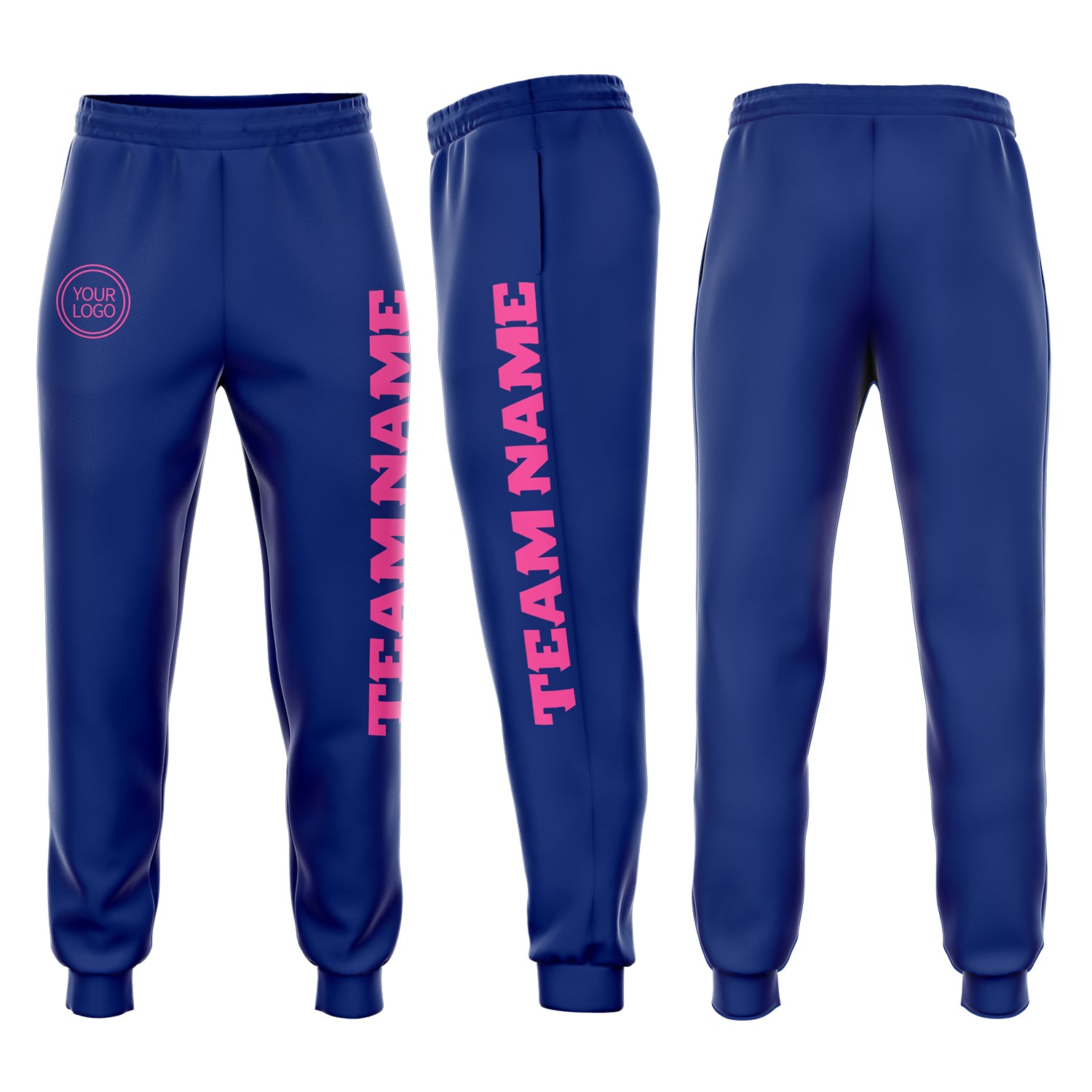 Custom Royal Pink Fleece Jogger Sweatpants Royal Pink Fleece Sweatpants for Women - Custom Jogger Style Comfort Pants Custom Royal Pink Fleece Jogger Sweatpants