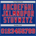 Authentic Custom Royal Red-Cream Basketball Jersey - Throwback Style Custom Royal Red-Cream Authentic Throwback Basketball