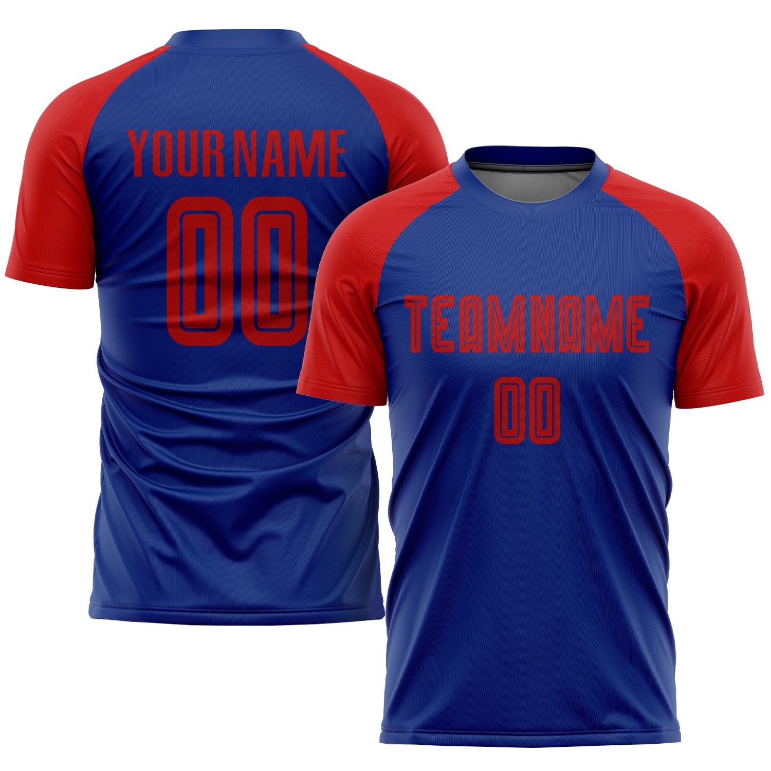 Royal Red Custom Soccer Jersey for Sublimation Uniforms Custom Royal Red Sublimation Soccer Uniform Jersey