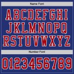 Custom Royal Red-White Mesh Football Jersey - Authentic Team Apparel Custom Royal Red-White Mesh Authentic Football Jersey