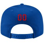 Custom Red White Snapback Hat Adjustable with Stitched Design for Discounts Custom Royal Red-White Stitched Adjustable Snapback