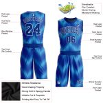 Custom Royal Light Blue Round Neck Basketball Jersey Sublimation Suit Custom Royal Royal-Light Blue Round Neck Sublimation