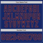 Custom Royal-Orange Varsity Letterman Bomber Jacket, Full-Snap Design Custom Royal Royal-Orange Bomber Full-Snap Varsity