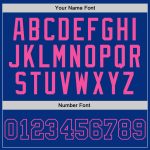 Royal-Pink Authentic Throwback Basketball Jersey - Custom Design, Retro Style Custom Royal Royal-Pink Authentic Throwback