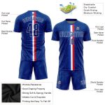 Royal-Red Custom Soccer Jersey for Sublimation Printing - Uniform Custom Royal Royal-Red Sublimation Soccer Uniform Jersey