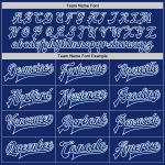 Custom Royal White Varsity Letterman Bomber Jacket Full-Snap Design Custom Royal Royal-White Bomber Full-Snap Varsity Letterman