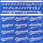 Custom 3D Pattern Baseball Jersey - Authentic Royal White-Black Design Custom Royal White-Black 3D Pattern Design Authentic