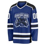 Custom Royal White Black Hockey Jersey - Personalized Team Jerseys for Youth and Adults Custom Royal White-Black Hockey Jersey
