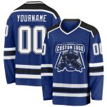 Custom Royal White Black Hockey Jersey - Personalized Team Jerseys for Youth and Adults Custom Royal White-Black Hockey Jersey