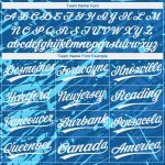 Custom 3D Pattern Baseball Jersey - Royal White Light Blue Design, Authentic Style Custom Royal White-Light Blue 3D Pattern