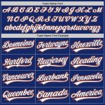 Custom Royal White-Orange Authentic Baseball Jersey Style 9011 - Personalize Your Team Spirit with Quality Design Custom