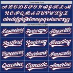 Custom Authentic Baseball Jersey in Royal White and Red - Style 2782 Custom Royal White-Red Authentic Baseball Jersey Style