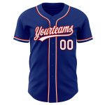 Authentic Custom White-Red Baseball Jersey for Fans | Premium Quality Jersey Custom Royal White-Red Authentic Baseball Jersey
