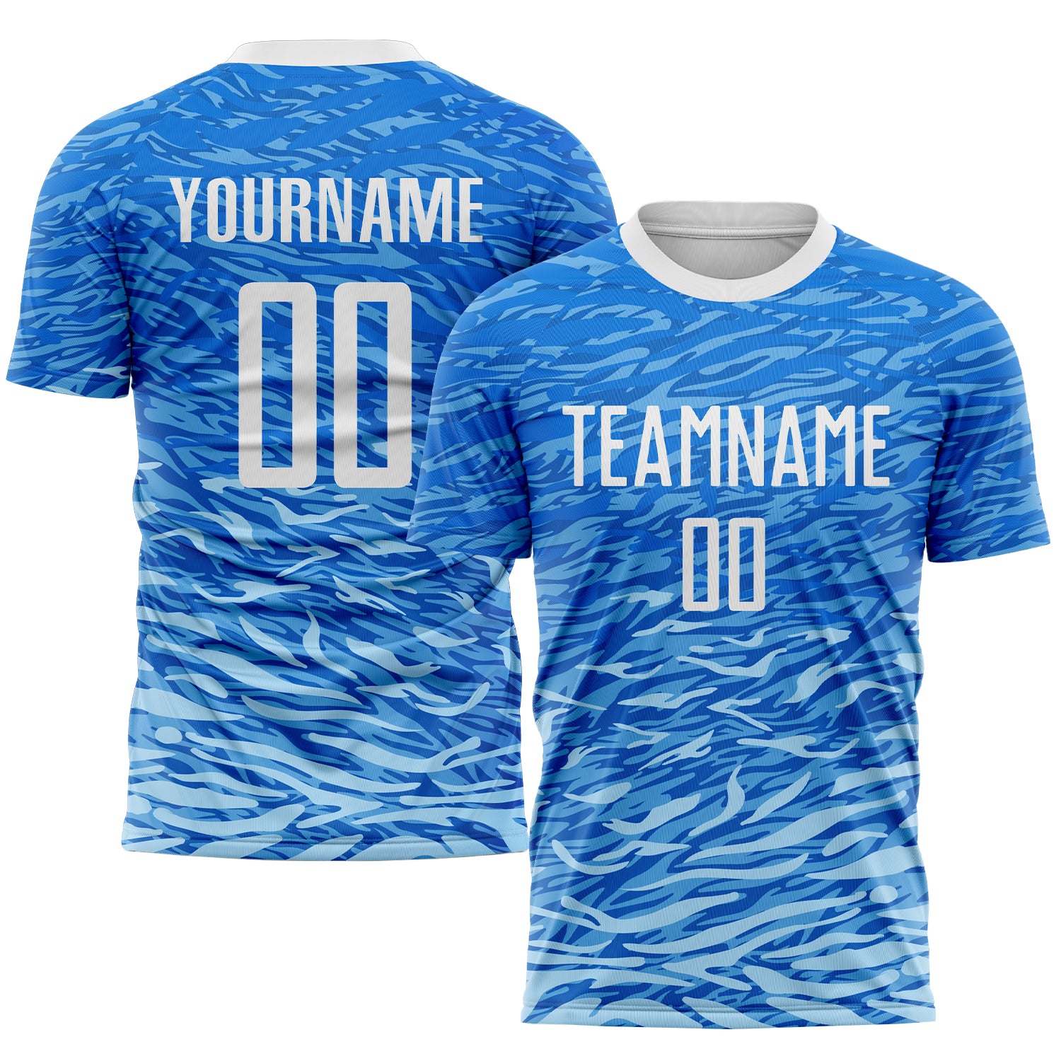 Custom Royal White Soccer Uniform Jersey - Sublimation Style 9289 Custom Royal White Sublimation Soccer Uniform Jersey Style