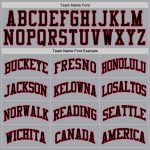 Custom Authentic Basketball Jersey in Silver Gray Black Red - Throwback Style Custom Silver Gray Black-Red Authentic Throwback