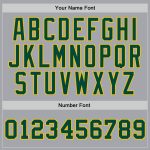 Custom Authentic Basketball Jersey Silver Gray Green Gold Throwback Style Custom Silver Gray Green-Gold Authentic Throwback