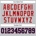Custom Basketball Jersey Silver Gray Navy Red Authentic Throwback Design Custom Silver Gray Navy-Red Authentic Throwback