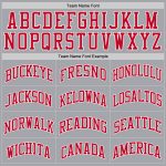 Custom Silver Gray Red-White Basketball Jersey | Authentic Throwback Design Custom Silver Gray Red-White Authentic Throwback