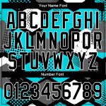 Aqua Black-White 3D Pattern Sports Hoodie Custom Stitched Pullover Sweatshirt Custom Stitched Aqua Black-White 3D Pattern