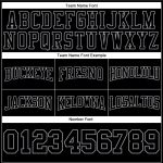 Custom Black Gray Stitched Football Hoodie Sweatshirt Pullover for Men Custom Stitched Black Black-Gray Football Pullover
