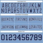 Light Blue Navy-White Custom Stitched Hoodie Pullover Sweatshirt for Football Fans Custom Stitched Light Blue Navy-White