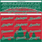 Red Green White 3D Christmas Trees Pullover Hoodie Sweatshirt Custom Stitched Custom Stitched Red Kelly Green-White 3D Christmas
