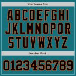 Custom Teal Black Orange Baseball Jersey - Authentic Style 4915 Custom Teal Black-Orange Authentic Baseball Jersey Style