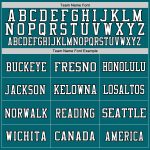 Custom Teal Black White Authentic Football Jersey - Mesh Design for Comfort Custom Teal Black-White Mesh Authentic Football