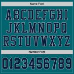 Teal Navy Gray Mesh Football Jersey - Custom Authentic Design Custom Teal Navy-Gray Mesh Authentic Football Jersey