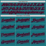 Custom Teal and Navy Red Authentic Baseball Jersey for Men and Women Custom Teal Navy-Red Authentic Baseball Jersey