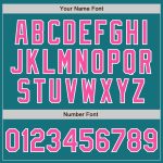 Personalized Teal Pink White Baseball Jersey - Custom Authentic Sportswear Custom Teal Pink-White Authentic Baseball Jersey