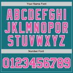 Custom Teal Pink White Baseball Jersey - Authentic Style 9400 for Men and Women Custom Teal Pink-White Authentic Baseball