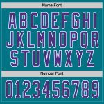 Teal and Purple White Hockey Jersey - Customizable Team Apparel Custom Teal Purple-White Hockey Jersey
