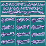 Custom Teal Purple White Unisex Softball Jersey - Two-Button Design, Soft Fabric Custom Teal Purple-White Two-Button Unisex