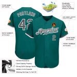 Custom Teal Steel Gray White Baseball Jersey - Authentic Design for Sports Fans Custom Teal Steel Gray-White Authentic Baseball