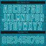 Custom Teal and Black 3D Pattern Baseball Jersey - Authentic Style 5440 Custom Teal Teal-Black 3D Pattern Design Authentic