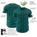 Custom Teal and Black Baseball Jersey - Authentic Design, Perfect for Fans and Players Custom Teal Teal-Black Authentic Baseball