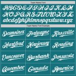 Teal White Authentic Baseball Jersey Custom Style 8558 - Personalized Sports Apparel Custom Teal White Authentic Baseball