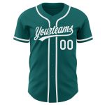 Custom Teal White Baseball Jersey - Authentic Design, Perfect Fit, Ideal for Fans, Sports Teams, and Personalization Custom