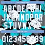 Teal White Light Blue 3D Pattern Design Baseball Jersey - Custom Authentic Style Custom Teal White-Light Blue 3D Pattern