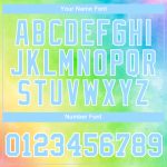Light Blue-White 3D Rainbow Custom Tie Dye Performance T-Shirt for Activewear Custom Tie Dye Light Blue-White 3D Rainbow