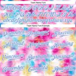Custom Tie Dye Baseball Jersey - 3D Watercolor Design in White & Light Blue, Authentic Style Custom Tie Dye White-Light Blue