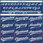 Custom US Navy Two-Button Unisex Softball Jersey in Blue White Red Custom US Navy Blue White-Red Two-Button Unisex Softball