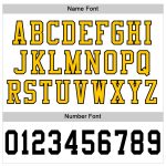 Custom Authentic Throwback Football Jersey - White Black-Gold Mesh Design Custom White Black-Gold Mesh Authentic Throwback