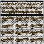 Custom 3D Pattern Baseball Jersey - White Black Old Gold Authentic Style 9586 Custom White Black-Old Gold 3D Pattern Design
