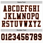Custom Football Jersey - Authentic White Black-Orange Mesh Design Custom White Black-Orange Mesh Authentic Football Jersey