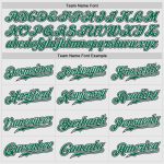 Custom Black White Pinstripe Baseball Jersey with Green Black Raglan Sleeves Authentic Design Custom White Black Pinstripe