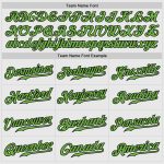 Custom Neon Green Black White Pinstripe Baseball Jersey with Authentic Raglan Sleeves Custom White Black Pinstripe Neon Green-Black